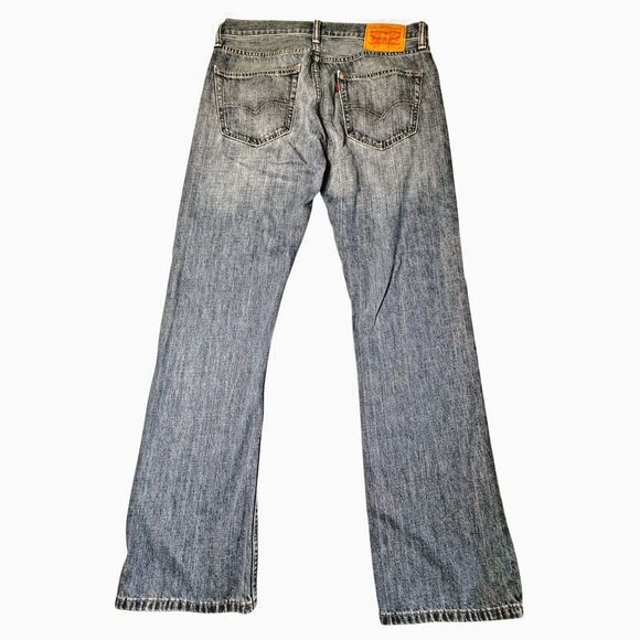 Levis 527 Slim Fit Bootcut Jeans Mens 33x32 Cotton Med Wash Blue Denim Western - Picture 12 of 12
